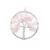 Pendant, Tree of Life, Silver, Alloy, 34mm x 30mm, Sold Per pkg of 1, Available in Multiple Gemstones