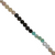 Mixed Gemstones Beads, Faceted, Round, Semi-Precious Stones, 3-3.5mm, Approx 120 pcs per strand