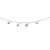 Cable Chain Bead Charm Bracelet, 925 Sterling Silver, 8″ + 1.5" extension- 1 Pc