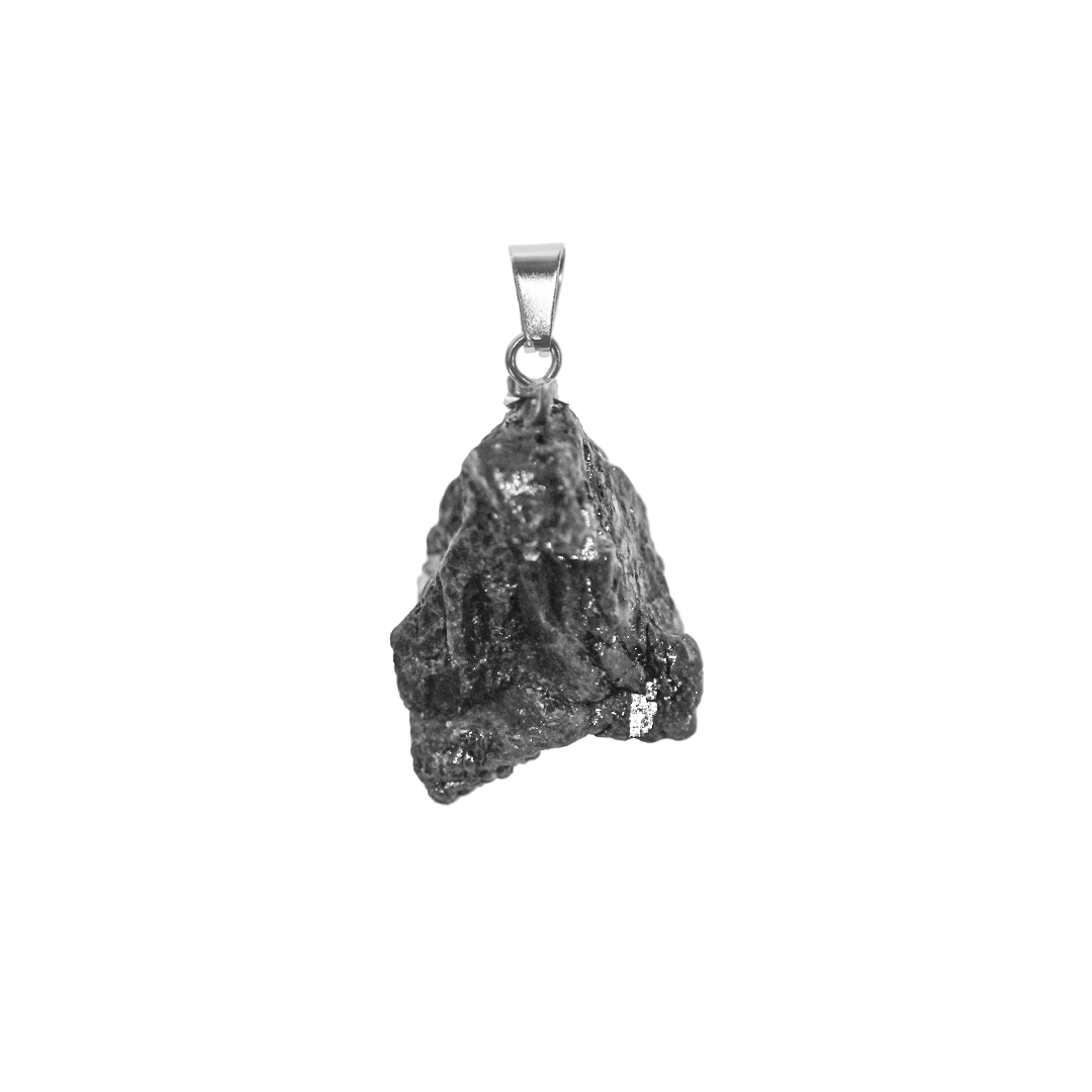 Charm, Rough Lava Stone, Semi-Precious Stones, Approx 22mm x 16mm, Sold Per pkg of 1