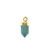 Charm, Faceted Stone, Gold, Alloy, Approx 16.5mm x 7mm, Sold Per pkg of 1, Available in Multiple Gemstones