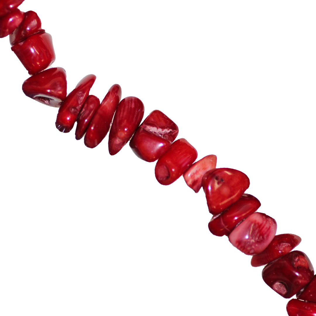 Large Chipped Coral, Semi-Precious Stone, Approx 150 pcs per strand