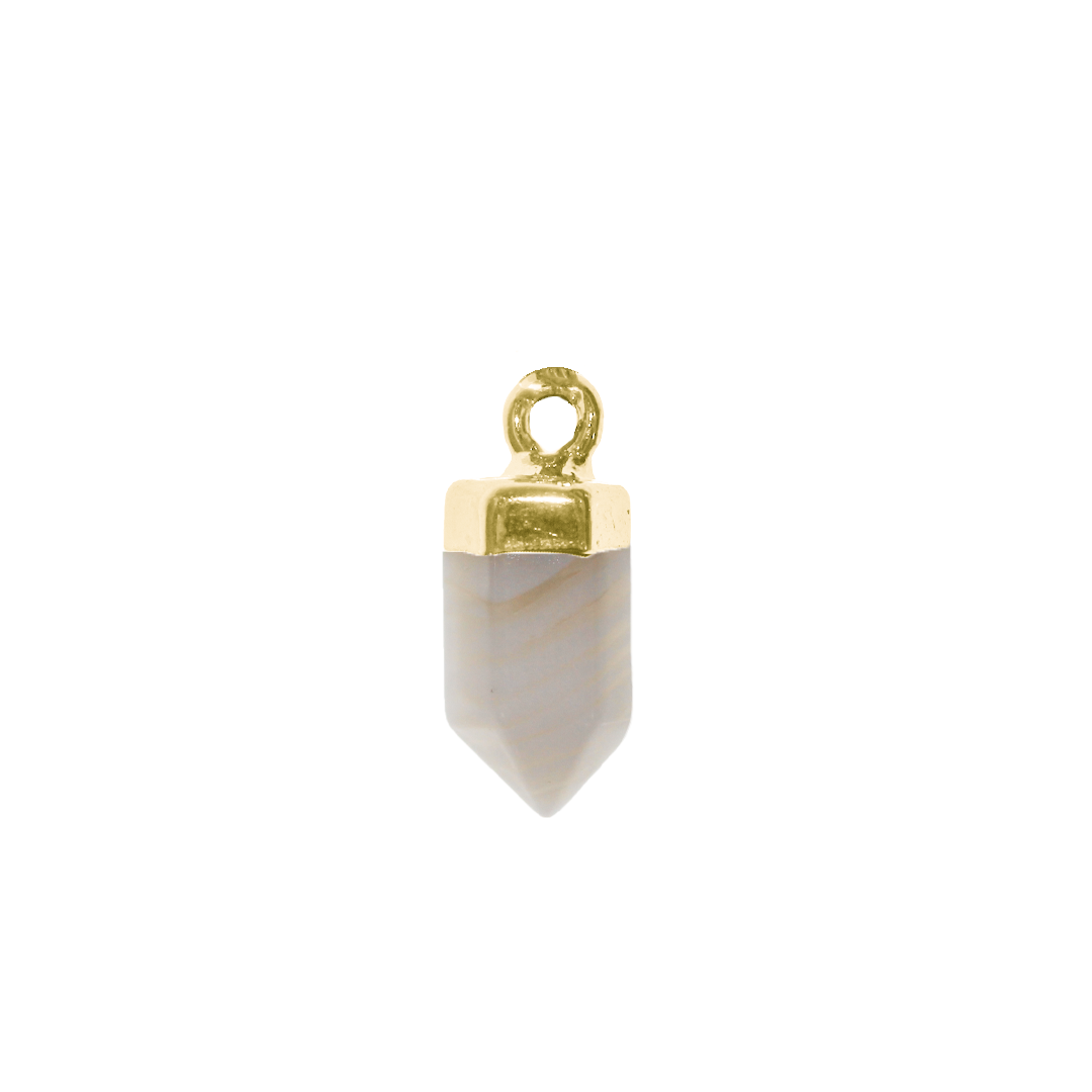 Charm, Faceted Stone, Gold, Alloy, Approx 16.5mm x 7mm, Sold Per pkg of 1, Available in Multiple Gemstones