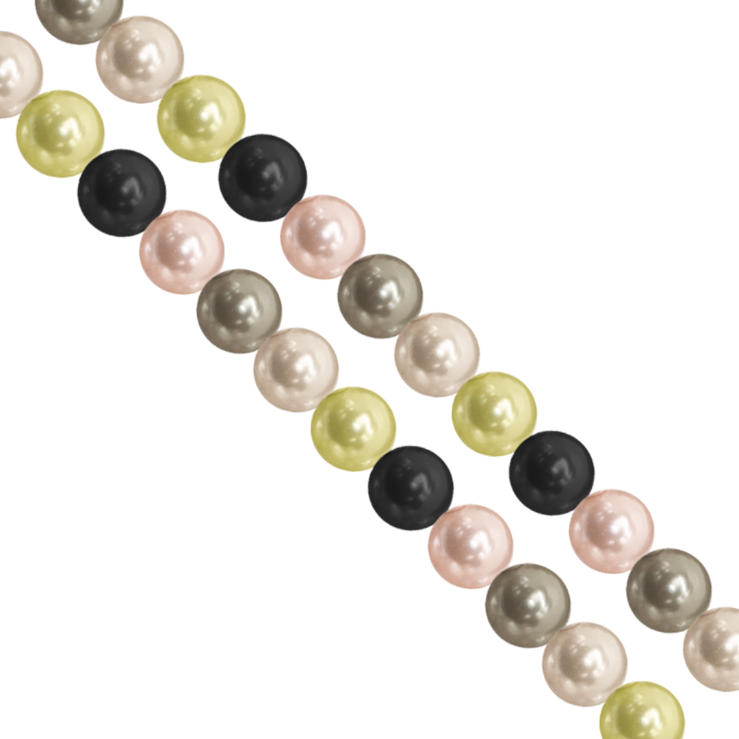 Shell Pearls, 14mm, Approx 25 pcs per strand, Available in Multiple Colours