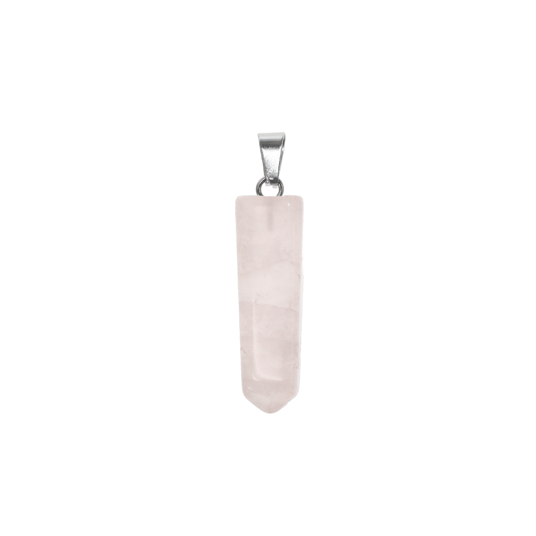 Point Stone Pendant, Semi-Precious Stones, 46-50mm x 14-15mm, Sold Per pkg of 1, Available in Multiple Gemstones