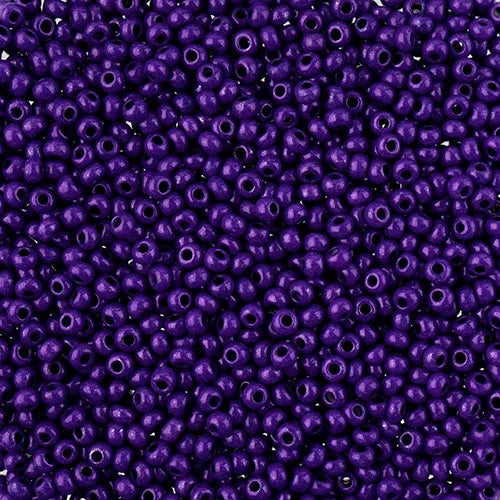 10/0 -Czech Seed Beads PermaLux Dyed Chalk Dark Violet