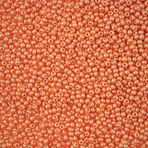 10/0 -Czech Seed Beads PermaLux Dyed Chalk Apricot
