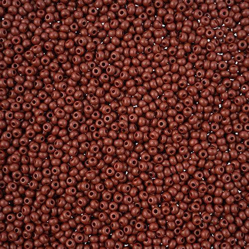 10/0 -Czech Seed Beads PermaLux Dyed Chalk Brown