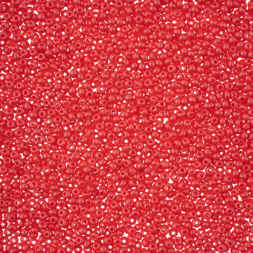 10/0 -Czech Seed Beads PermaLux Dyed Chalk Red