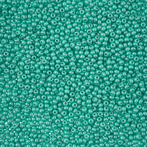 10/0 -Czech Seed Beads PermaLux Dyed Chalk Mint