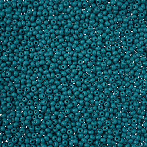 10/0 -Czech Seed Beads PermaLux Dyed Chalk Teal