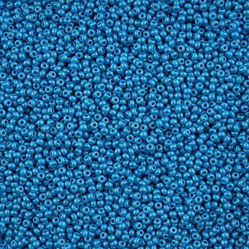 10/0 -Czech Seed Beads PermaLux Dyed Chalk Dark Turquoise