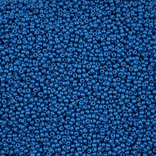 10/0 -Czech Seed Beads PermaLux Dyed Chalk Blue