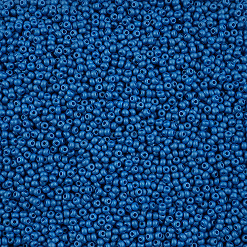 10/0 -Czech Seed Beads PermaLux Dyed Chalk Blue