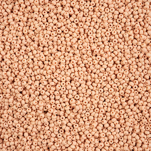 10/0 -Czech Seed Beads PermaLux Dyed Chalk Apricot Matt