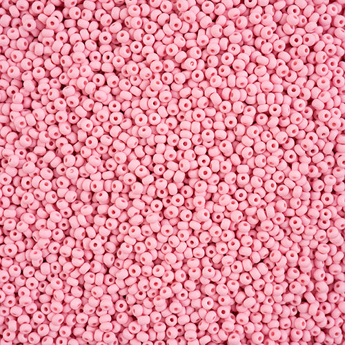 10/0 -Czech Seed Beads PermaLux Dyed Chalk Light Pink Matt