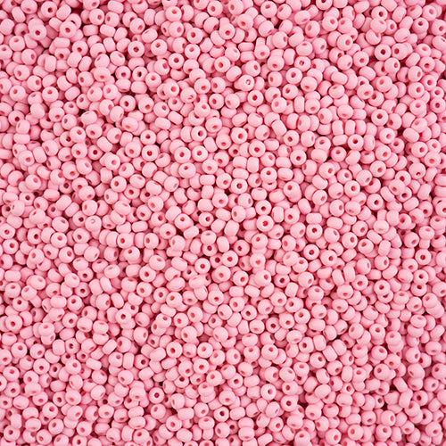 10/0 -Czech Seed Beads PermaLux Dyed Chalk Light Pink Matt