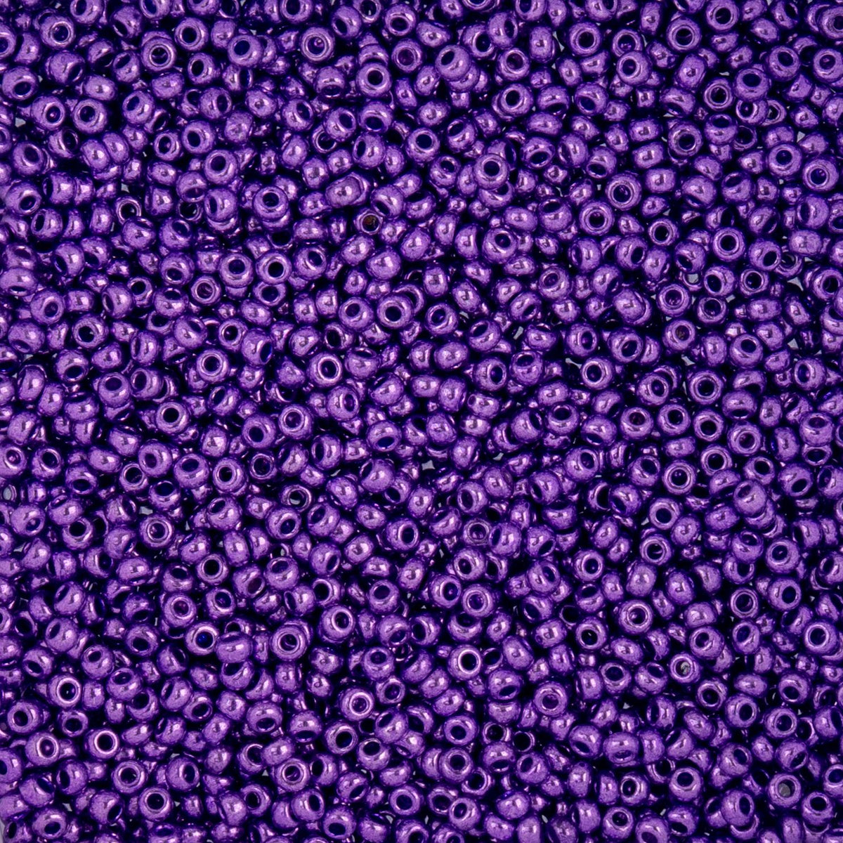 Czech Seed Beads apx. 22g Vial 10/0 Metallic Purple (94)