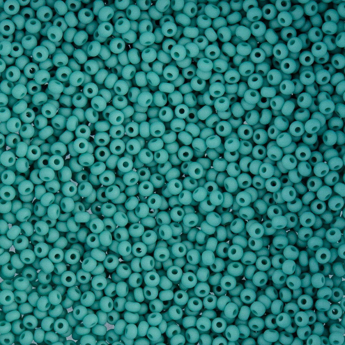 Czech Seed Beads apx. 22g Vial 10/0 Opaque Turquoise Matt (54)