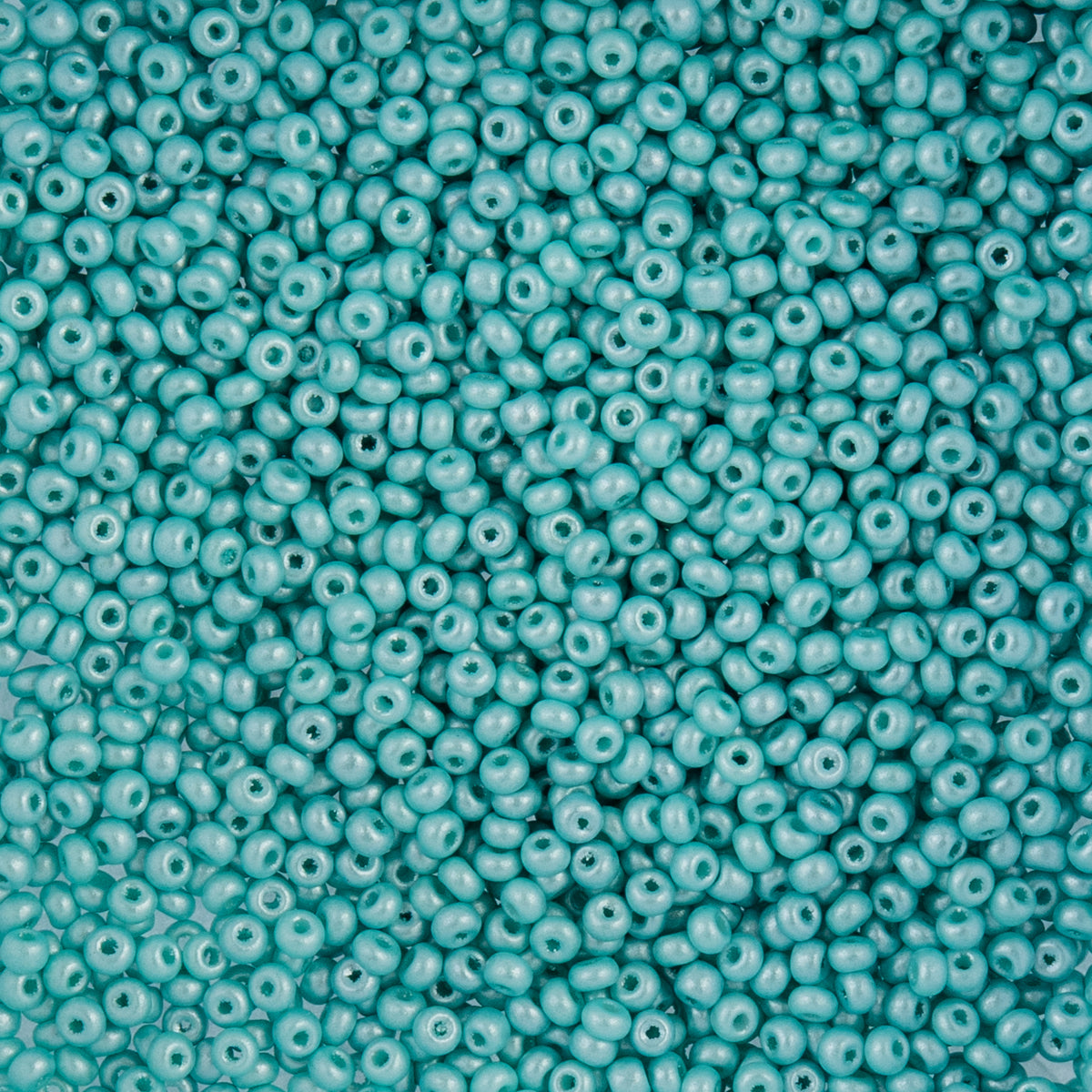 Czech Seed Beads apx. 22g Vial 10/0 Shiny Turquoise (53)