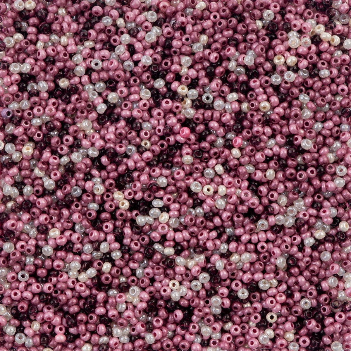 Czech Seed Beads apx. 22g Vial 10/0 Vintage Rose Mix (122)