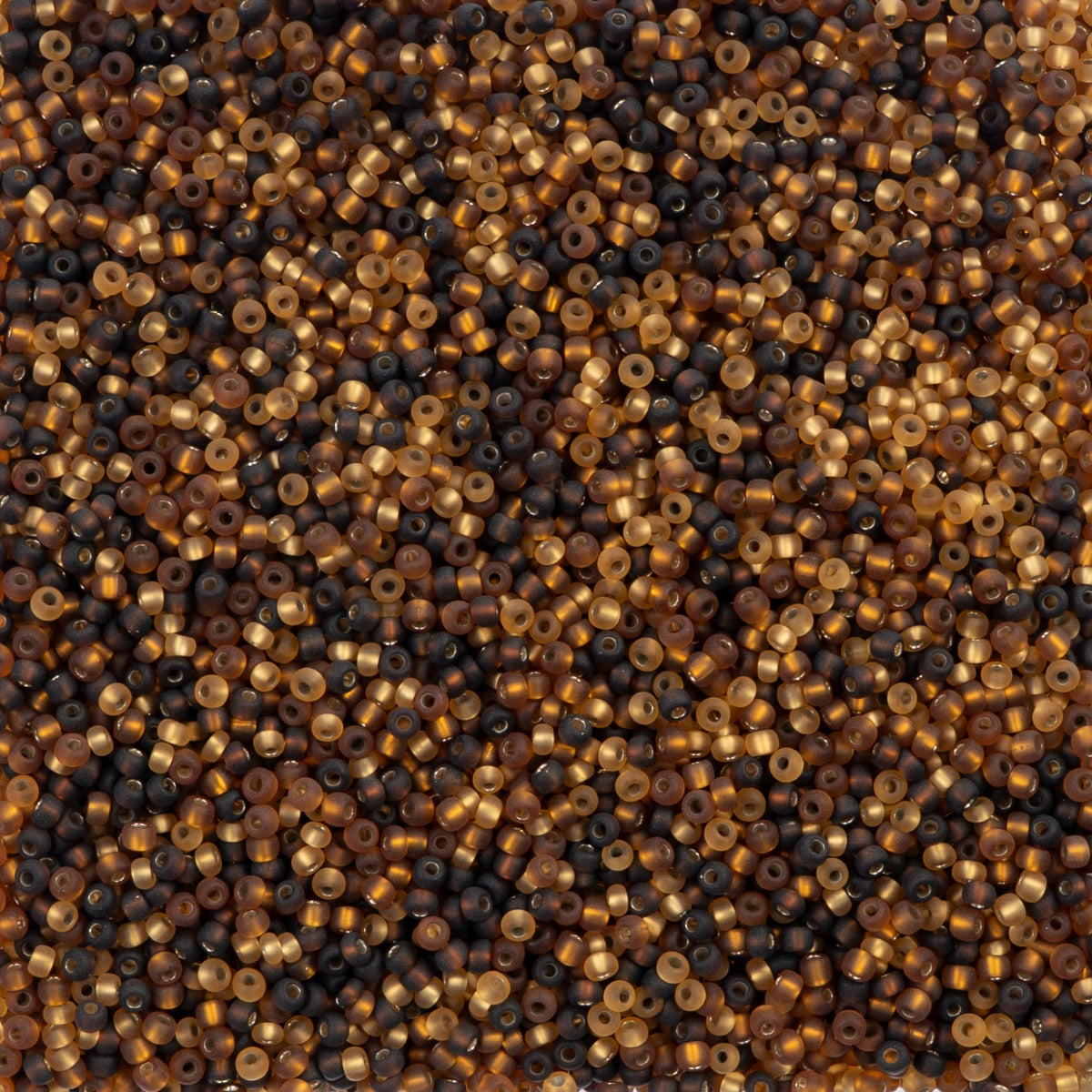 Czech Seed Beads apx. 22g Vial 10/0 Caramel Latte Mix (151)