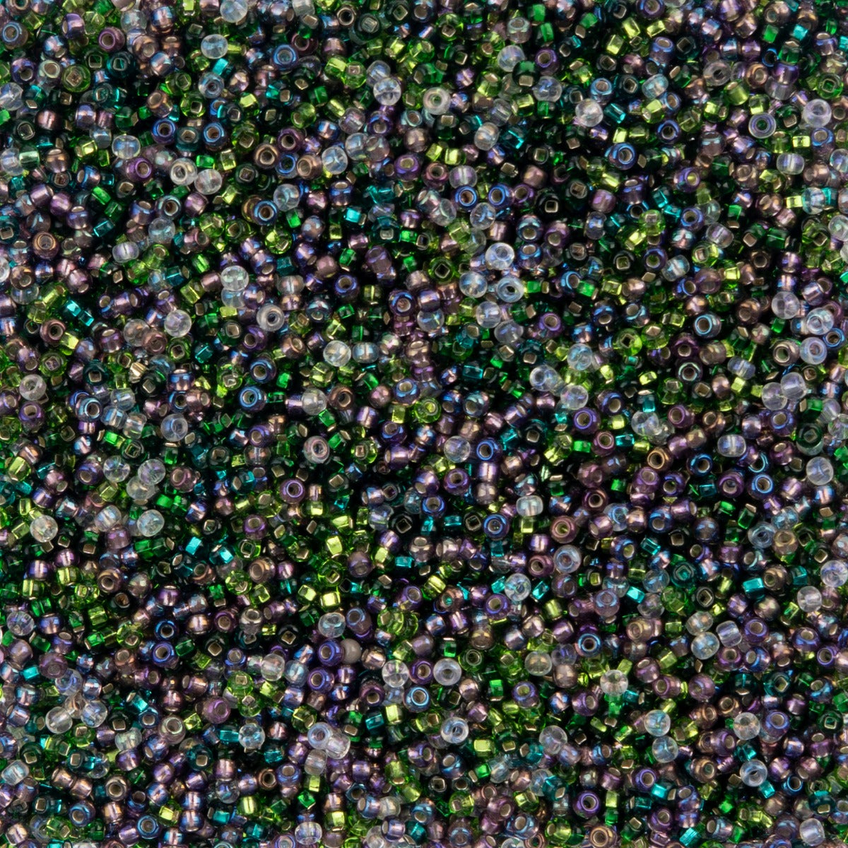 Czech Seed Beads apx. 22g Vial 10/0 Enchanted Forest Mix (49)
