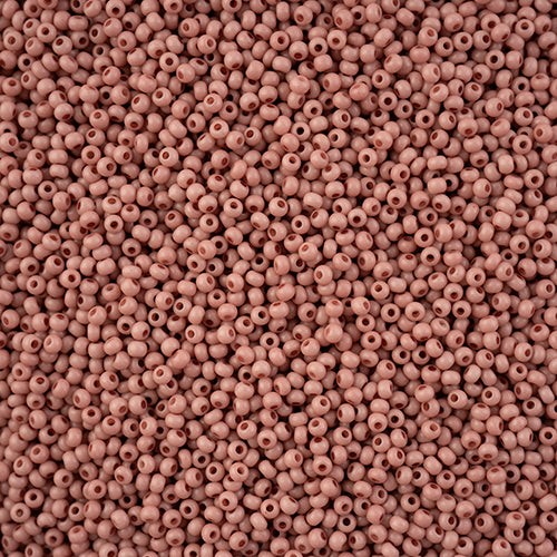 Czech Seed Beads - Czech 11/0 - Opaque Pink Dyed Solgel