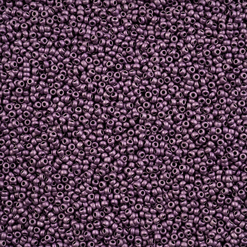 Czech Seed Bead 11/0 Purple Terra Metallic Matt
