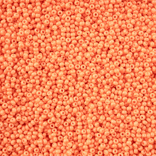 Czech Seed Beads - Czech 11/0 - Orange Chalk Dyed Solgel