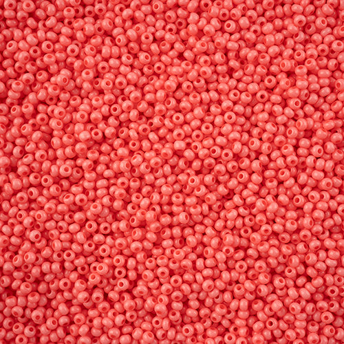 Czech Seed Beads - Czech 11/0 - Pink Chalk Dyed Solgel