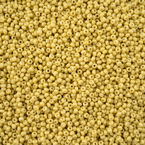 Czech Seed Beads - Czech 11/0 - Mustard Chalk Dyed Solgel