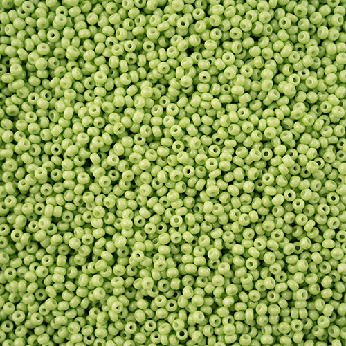 Czech Seed Beads - Czech 11/0 - Green Chalk Dyed Solgel(66)