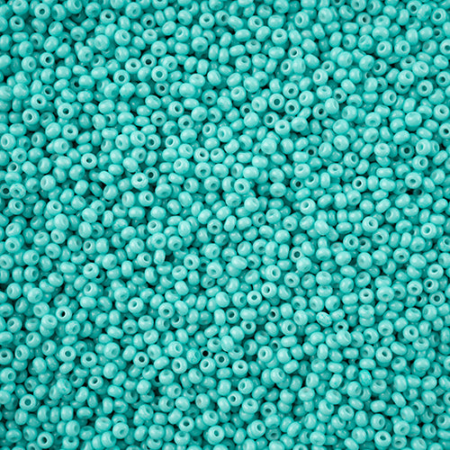 Czech Seed Beads - Czech 11/0 - Turquoise Chalk Dyed Solgel