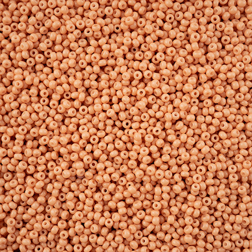 Czech Seed Beads - Czech 11/0 - Light Brown Chalk Dyed Solgel