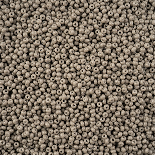 Czech Seed Beads - Czech 11/0 - Grey Chalk Dyed Solgel