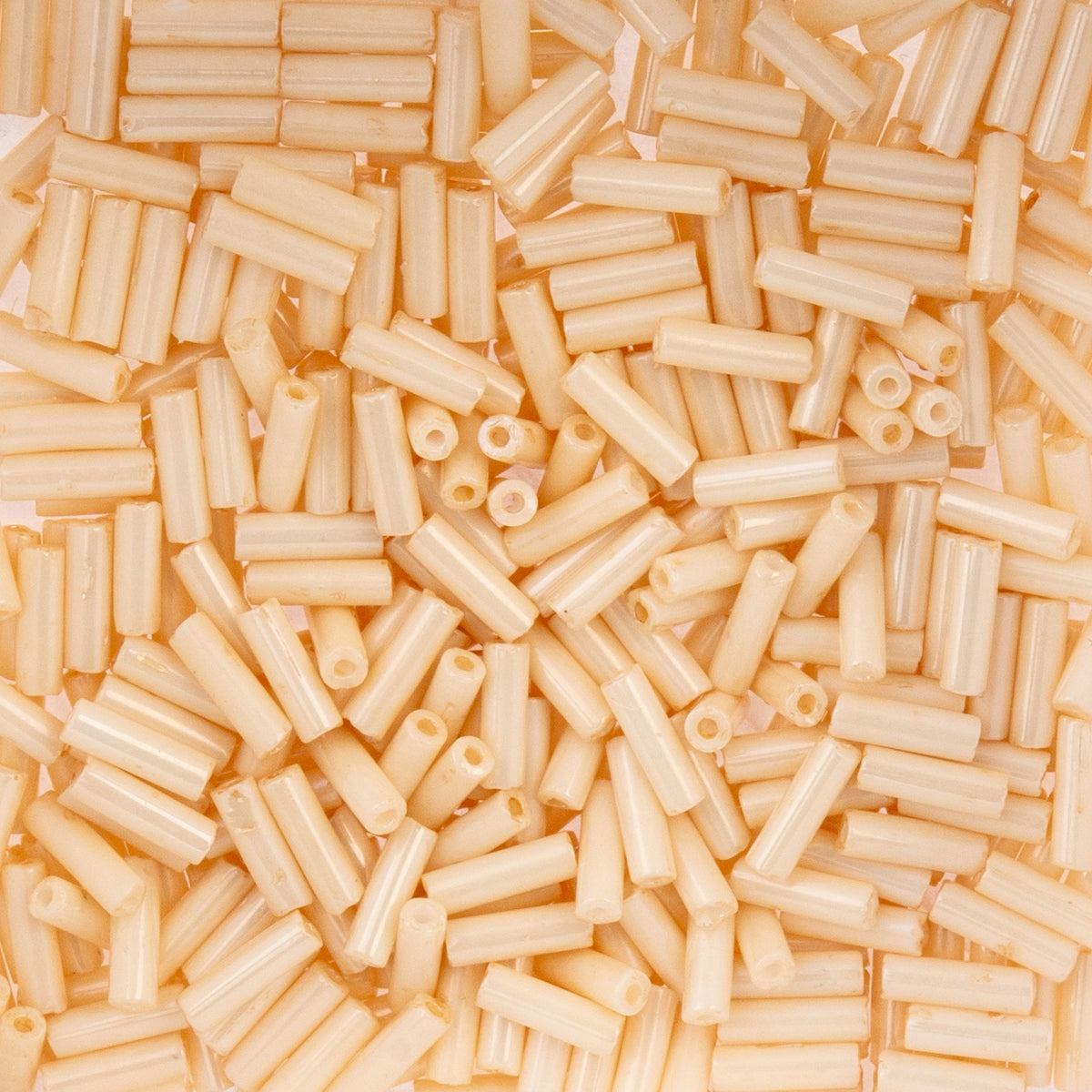 Czech Bugle Beads apx. 19g Vial #3 Eggshell