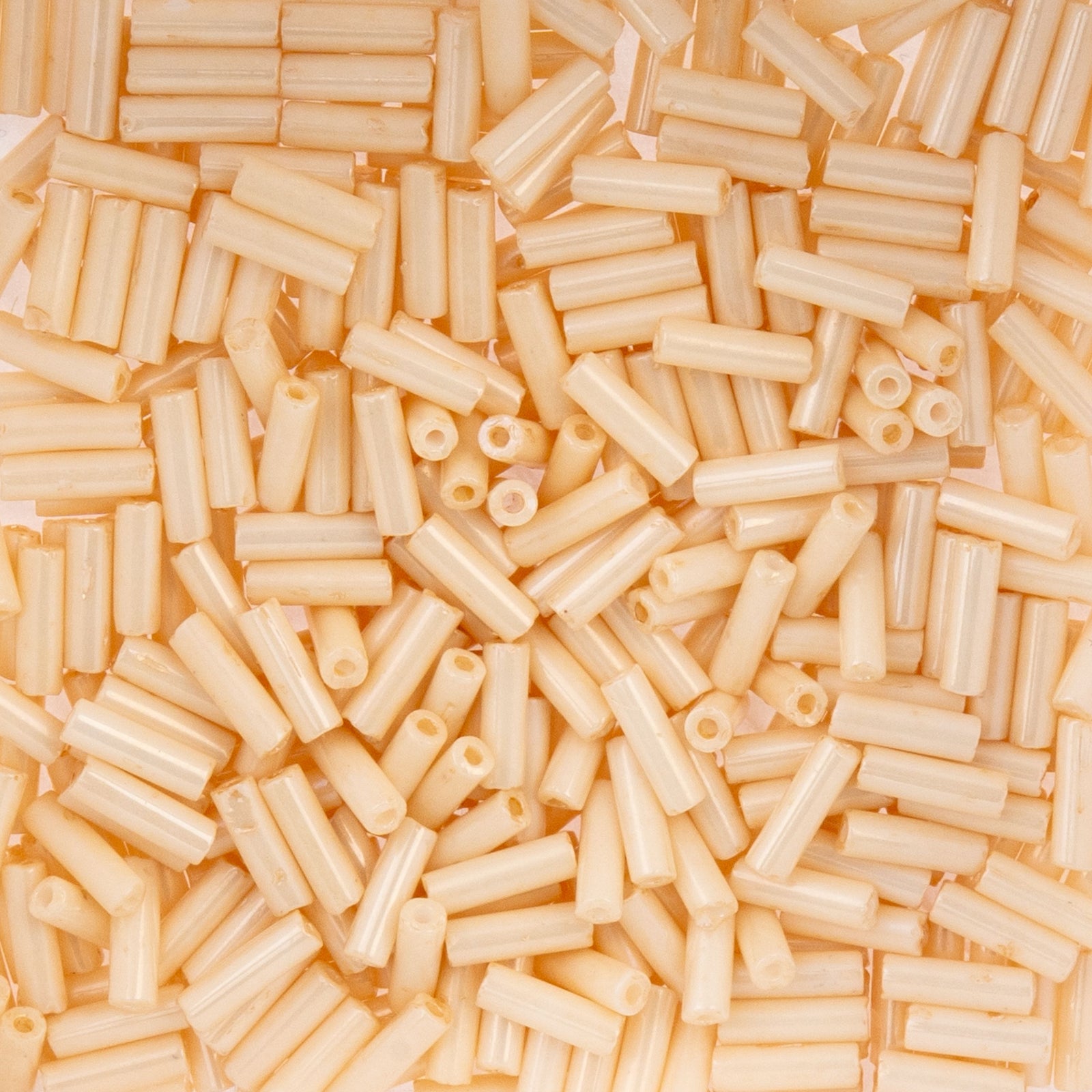 Czech Bugle Beads apx. 19g Vial #3 Eggshell