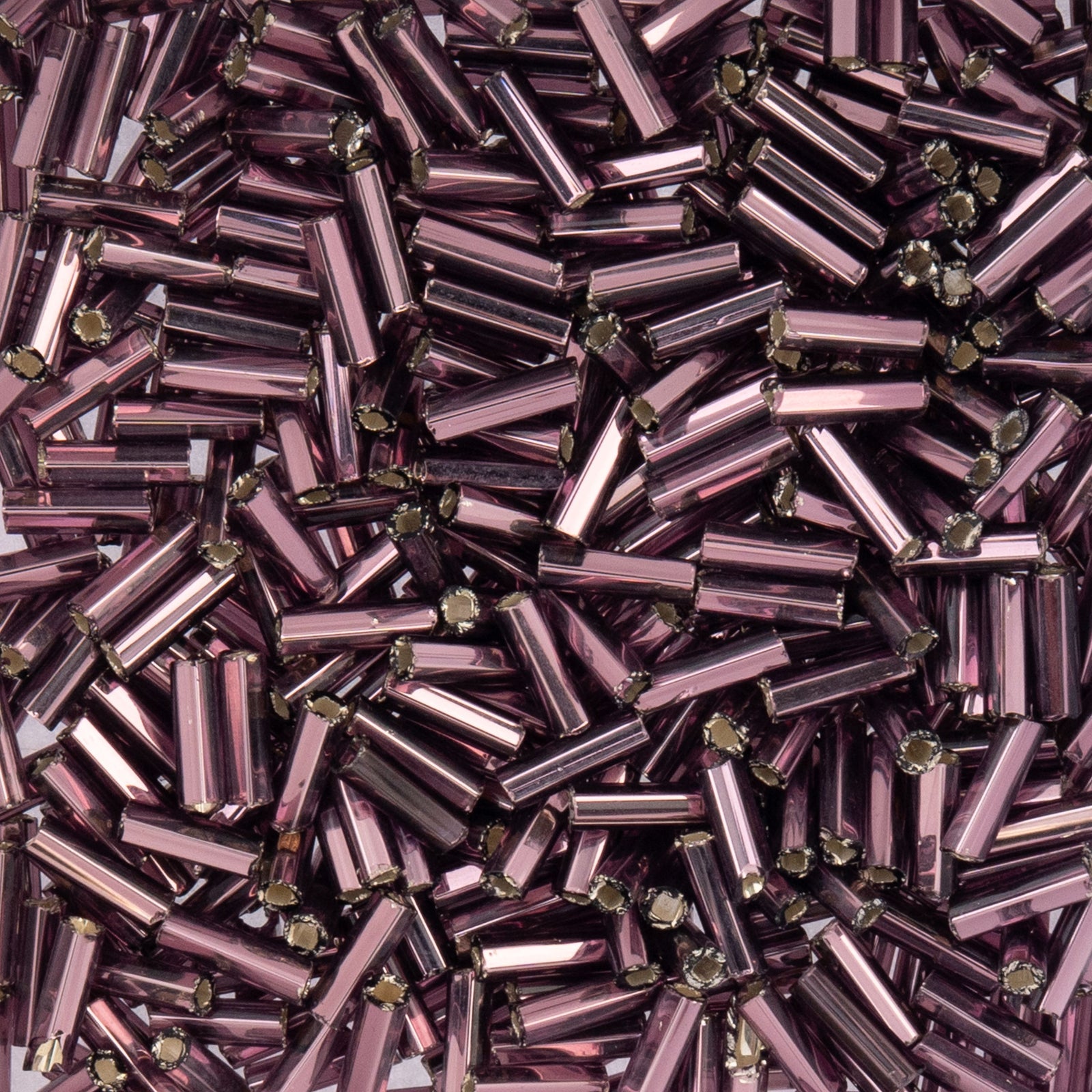 Czech Bugle Beads apx. 19g Vial #3 S/L Purple