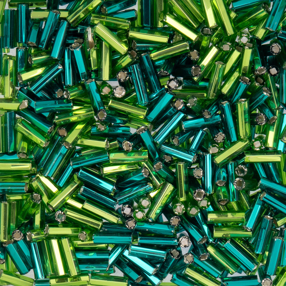 Czech Bugle Beads apx. 19g Vial #3 Spring Fling