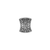 Spacer, Concave Bead, Silver, Alloy, 7mm x 8mm, Sold Per pkg of 8