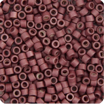 Miyuki Delica 11/0 5.2g Vial Pink Berry Galvanized-Dyed Matte-1167V