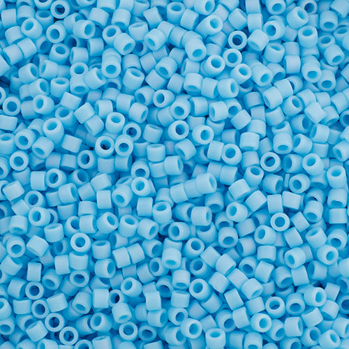 Miyuki Delica 11/0 5.2g Vial Turquoise Blue AB Matte-0879v