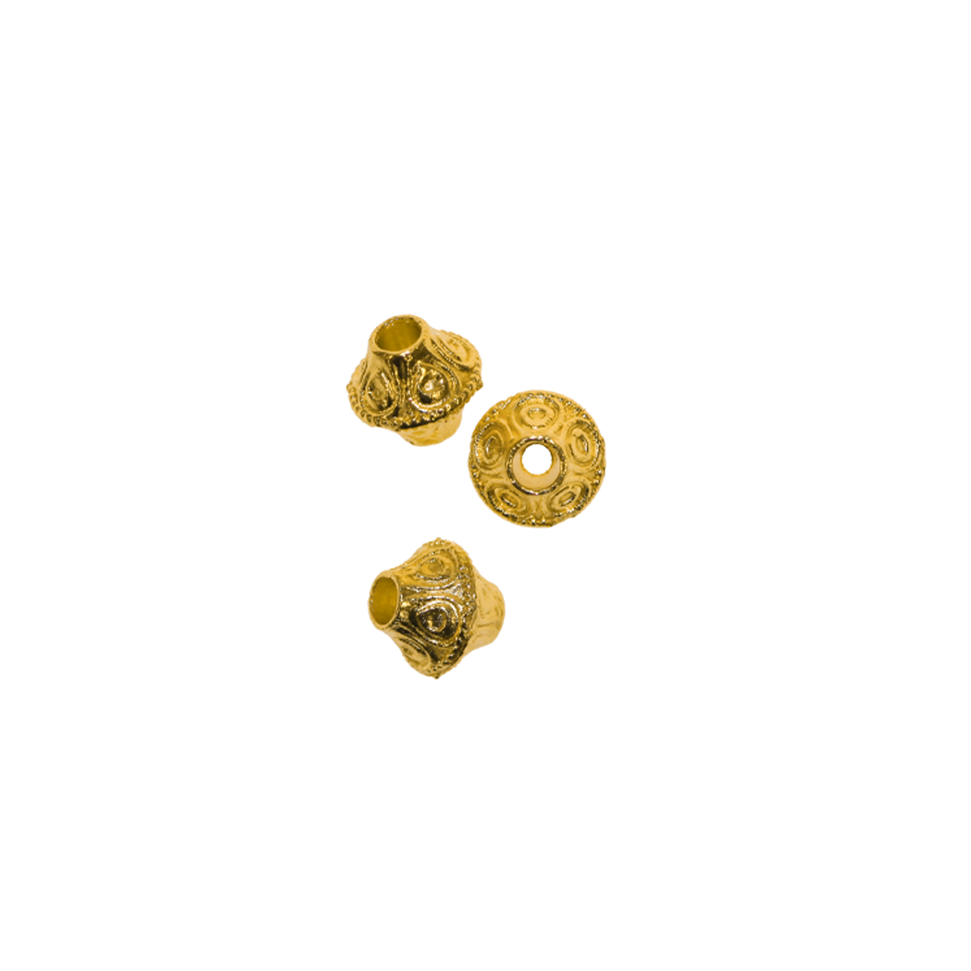 Spacers, Fancy, Alloy, 6mm x 6.5mm, Sold Per pkg of 20+, Available in Multiple Colours