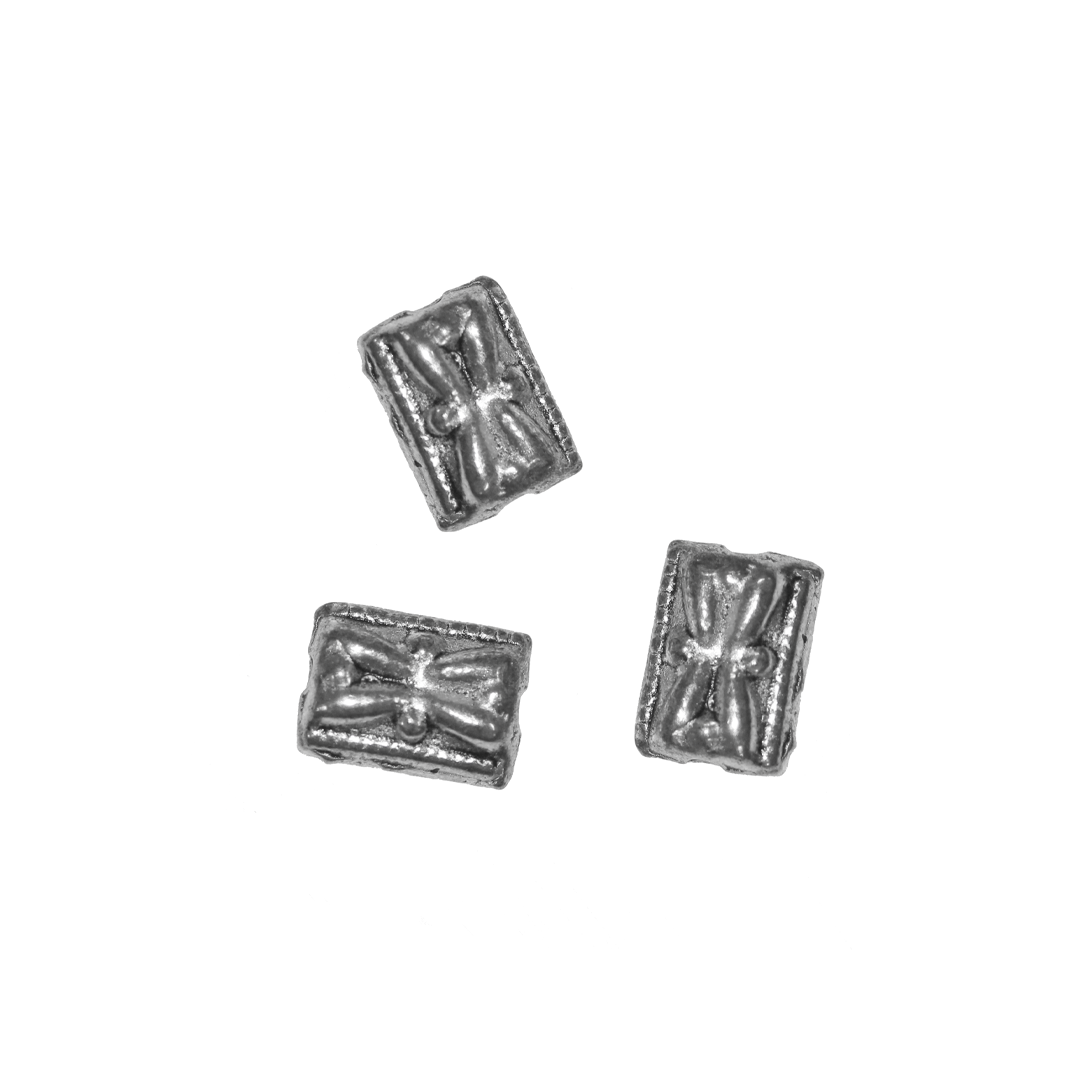 Spacers, Tube, Silver, Alloy, 7mm x 5mm, Sold Per pkg of 20