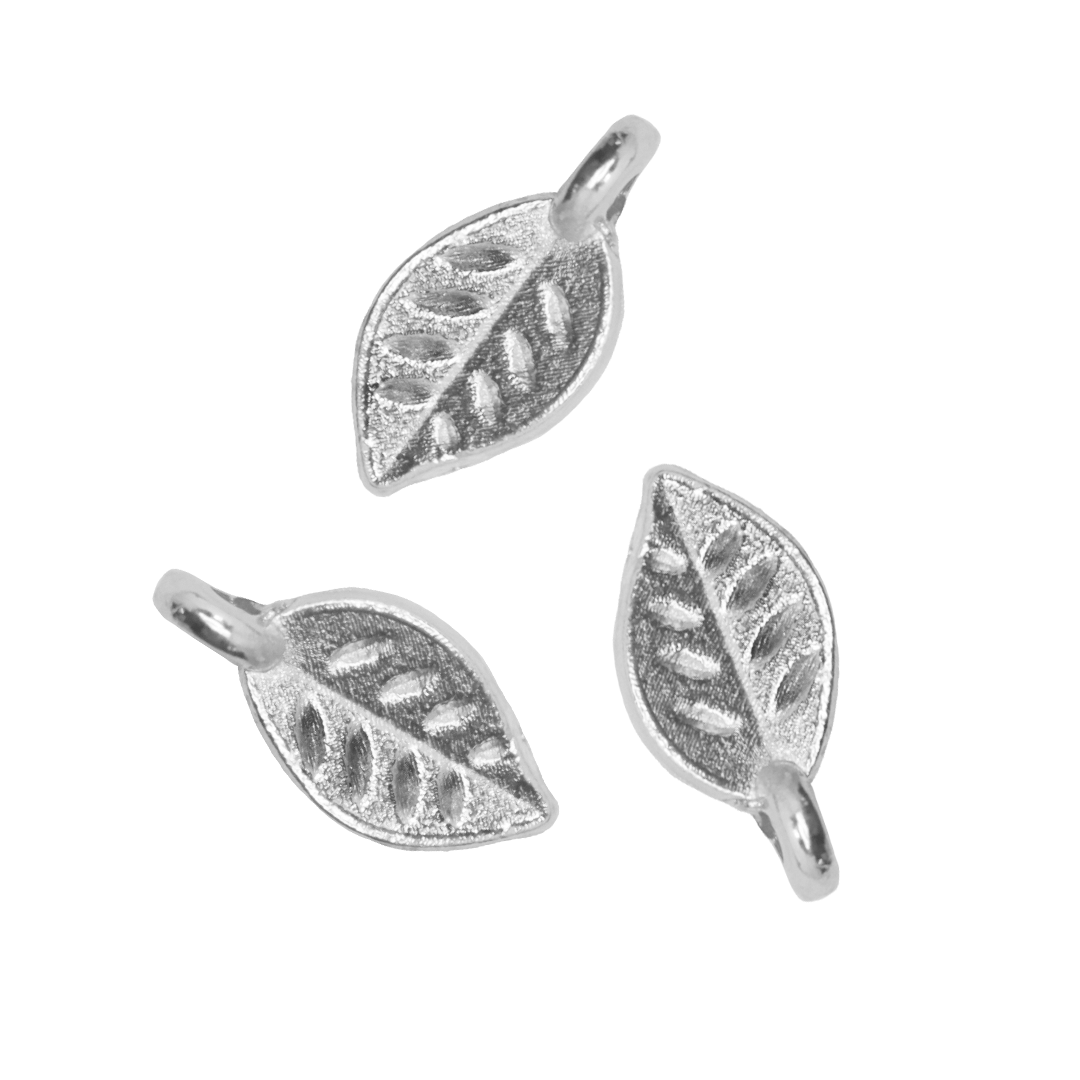 Charms, Leaf, Alloy, 10mm x 5mm x 1.5mm, Sold Per pkg of 30, Available in Multiple Colours