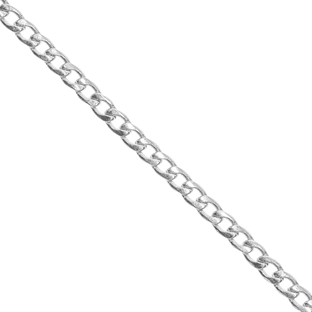 Chains, Curb, Aluminum, 10mm x 7mm x 4mm per loop, Sold per Meter, Available in Multiple Colours