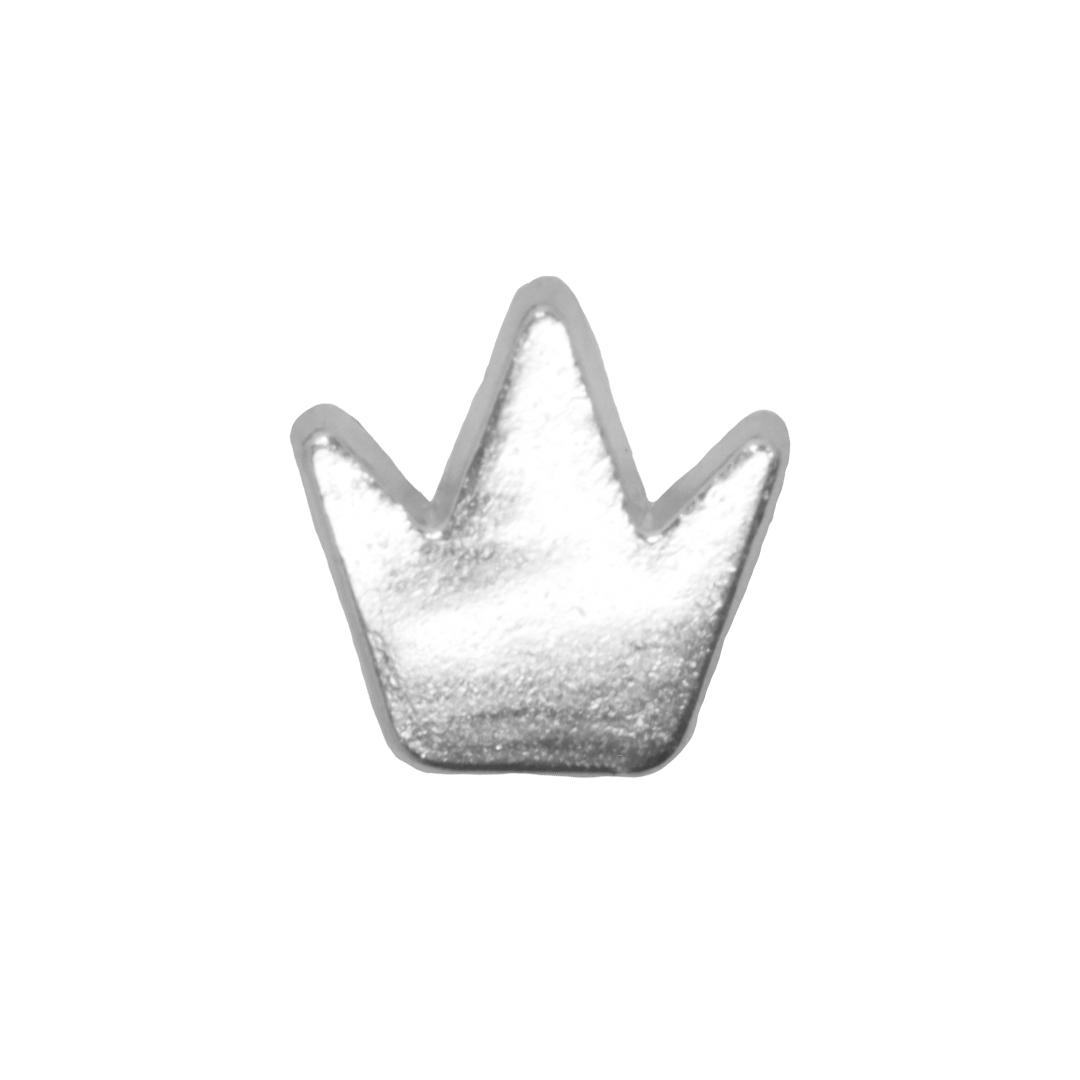 Spacers, Tiny Crown, Alloy, 8mm x 8mm, Sold Per pkg of 24, Available in 2 Colours