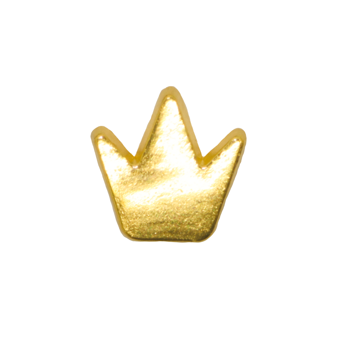 Spacers, Tiny Crown, Alloy, 8mm x 8mm, Sold Per pkg of 24, Available in 2 Colours