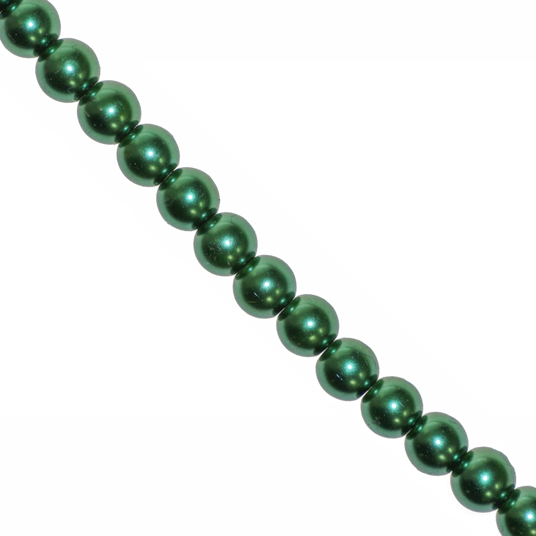 Glass Pearls, 8mm, Approx 100 pcs per strand, Available in Multiple Colours